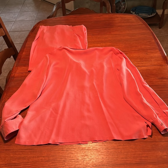 Judith Hart 100% Silk Slacks & Blouse Elegant Designer - Picture 2 of 14